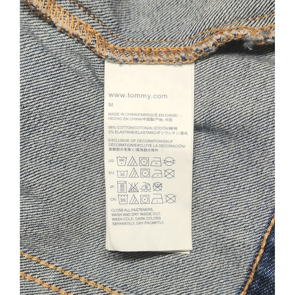 Tommy Hilfiger 2015 Denim Jacket Women's Size M Fitted - Picture 10 of 13